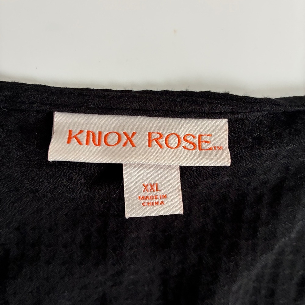Knox Rose Wrap Dress XXL Black ‎ tiered rayon gauze Festival Dark Fairy - Picture 10 of 10